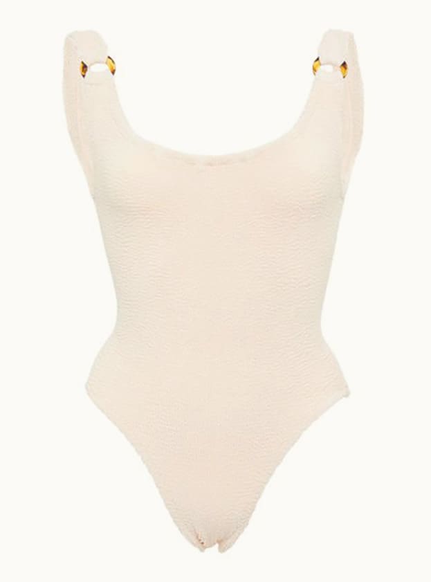 Hunza G nude domino swimsuit